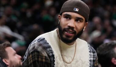 It’s unclear if the 27-year-old Tatum suffered any setback in his recovery