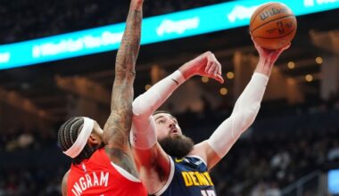 Nuggets' injury woes continue as Jonas Valanciunas sidelined for a month with strained calf