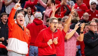 Unbeaten Huskers appreciate the love but say wins over ranked teams no longer justify court storms