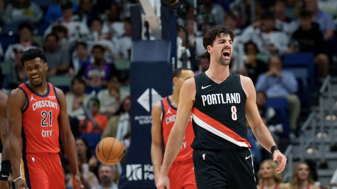 Deni Avdija has 34 points and 11 assists in the Trail Blazers' 122-109 win over the Pelicans