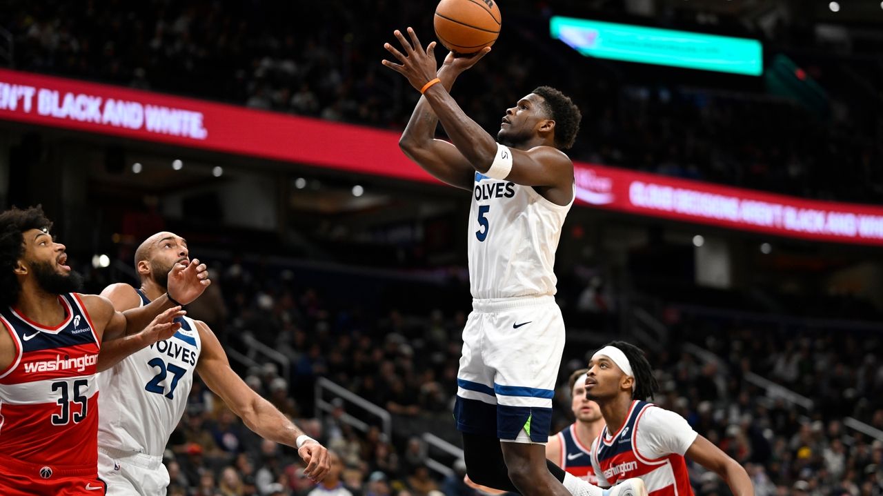 Anthony Edwards scores 35 points as Timberwolves rip Wizards, 141-115