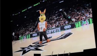 Clip of Spurs Coyote doing 'Stanky Leg' to San Antonio TikTok anthem goes viral