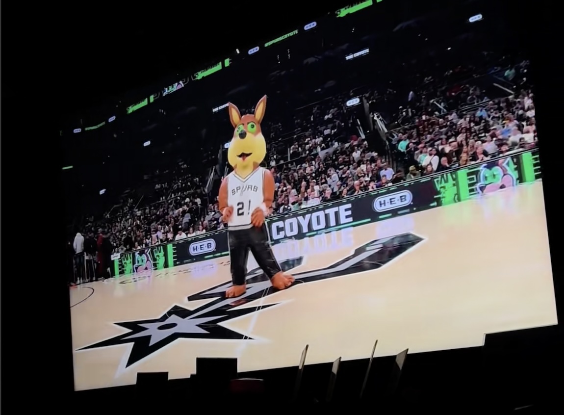 Clip of Spurs Coyote doing 'Stanky Leg' to San Antonio TikTok anthem goes viral