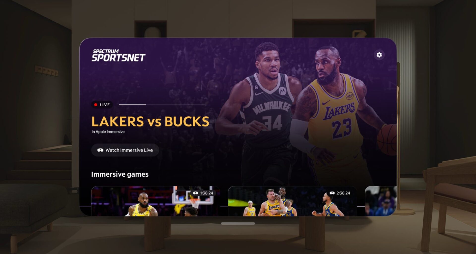 Immersive Los Angeles Lakers Games Coming to Vision Pro on January 9