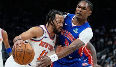 Knicks frustrated by Pistons fall in Detroit as skid hits four games