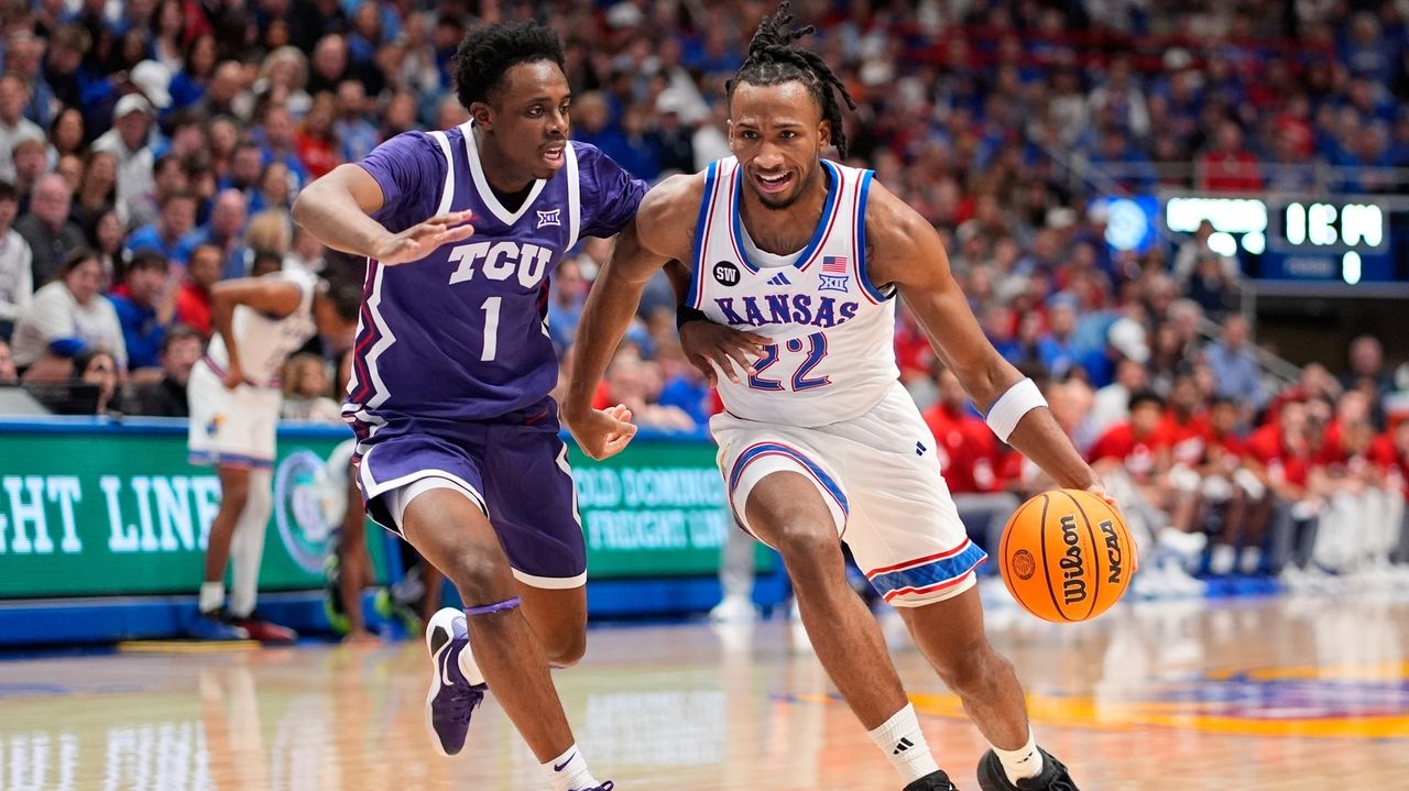 Kansas erases 16-point deficit, beats TCU 104-100 in overtime
