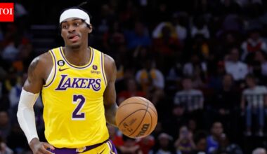 Jarred Vanderbilt’s courtside altercation goes viral as Los Angeles Lakers face another setback against San Antonio Spurs | NBA News