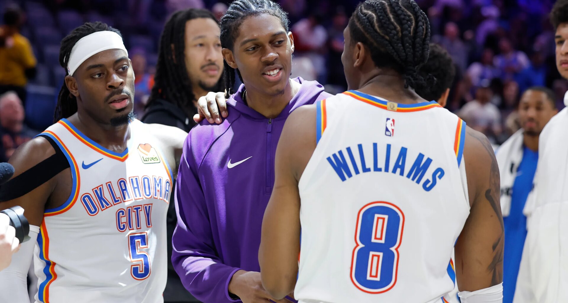 Best images from Thunder's 129-125 OT win over Jazz