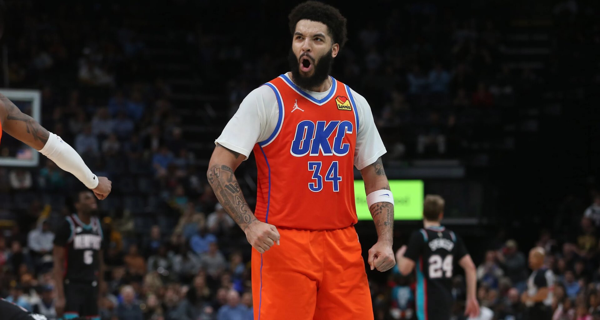 Kenrich Williams energizes Thunder in improbable win over Grizzlies