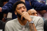 Dallas Mavericks forward Anthony Davis (3) is seen during the first half of an NBA...