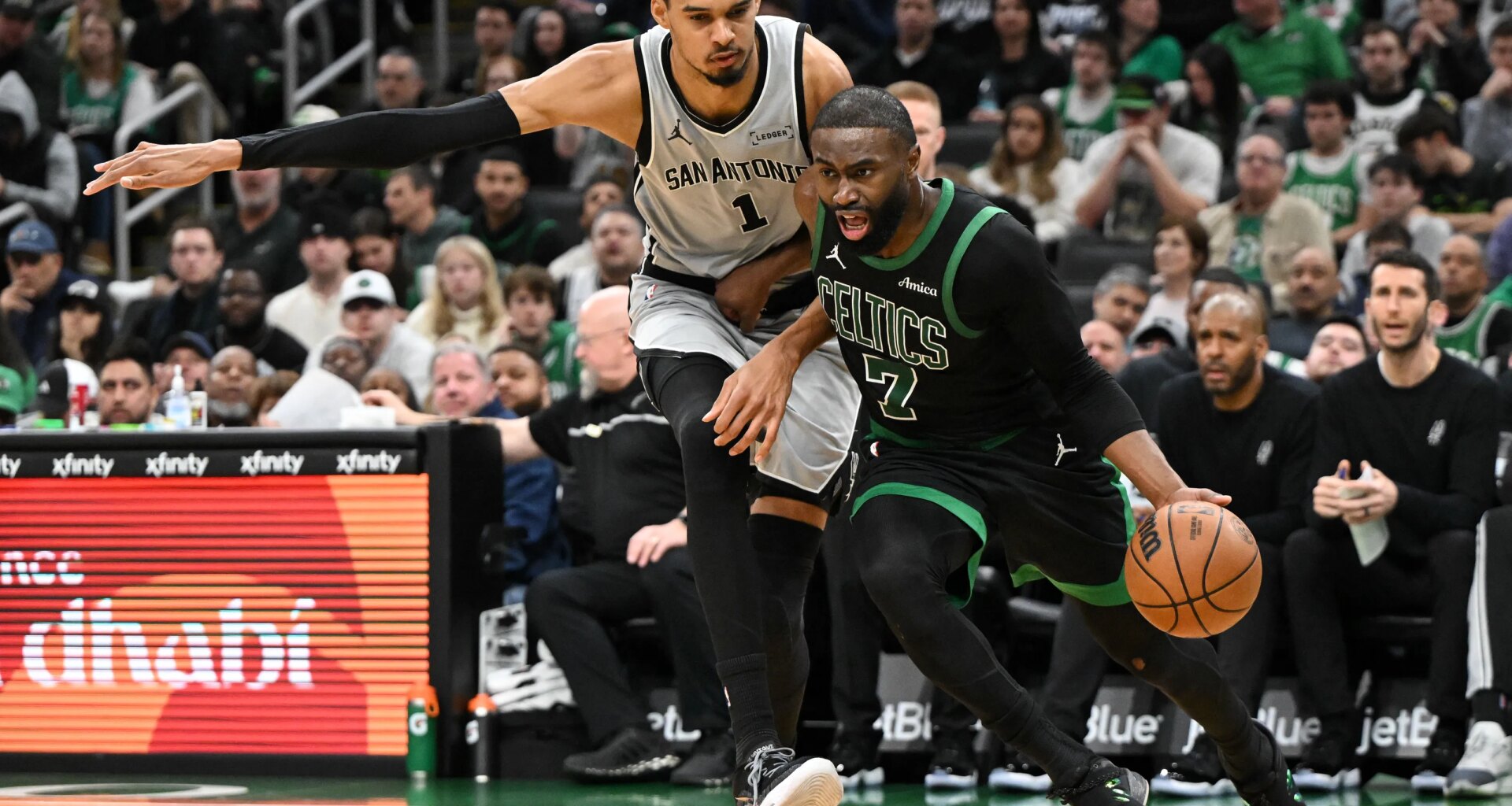 Wembanyama has unusual praise for Boston after Spurs win vs. Celtics