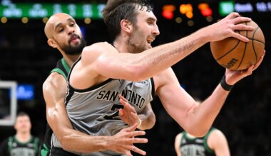 Luke Kornet shares feelings about Celtics tribute ahead of Spurs win
