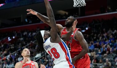 Stewart scores career-high 31 points to lead short-handed Pistons past Bulls, 108-93