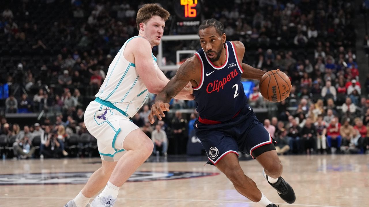 Leonard scores 35, Harden moves to 9th place on NBA's scoring list as Clippers beat Hornets 117-109