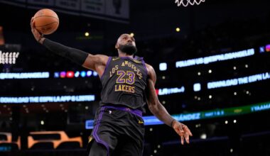 LeBron just misses historic triple-double, but still defies his age with prolific efforts for Lakers