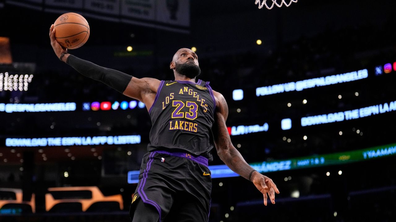 LeBron just misses historic triple-double, but still defies his age with prolific efforts for Lakers