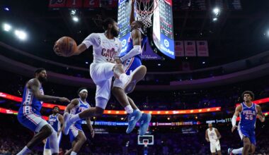 Cavaliers' Darius Garland suffers another foot injury in win over 76ers