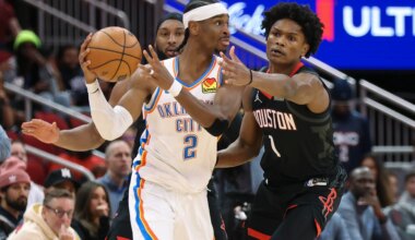 Shai Gilgeous-Alexander keeps 20-point streak alive in win over Rockets