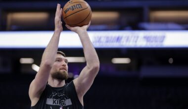 Kings star Domantas Sabonis returns against Wizards after missing 27 games because of knee injury