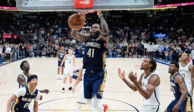 Murphy’s 34 points and Bey’s clutch play push the Pelicans past the Nets, 116-113