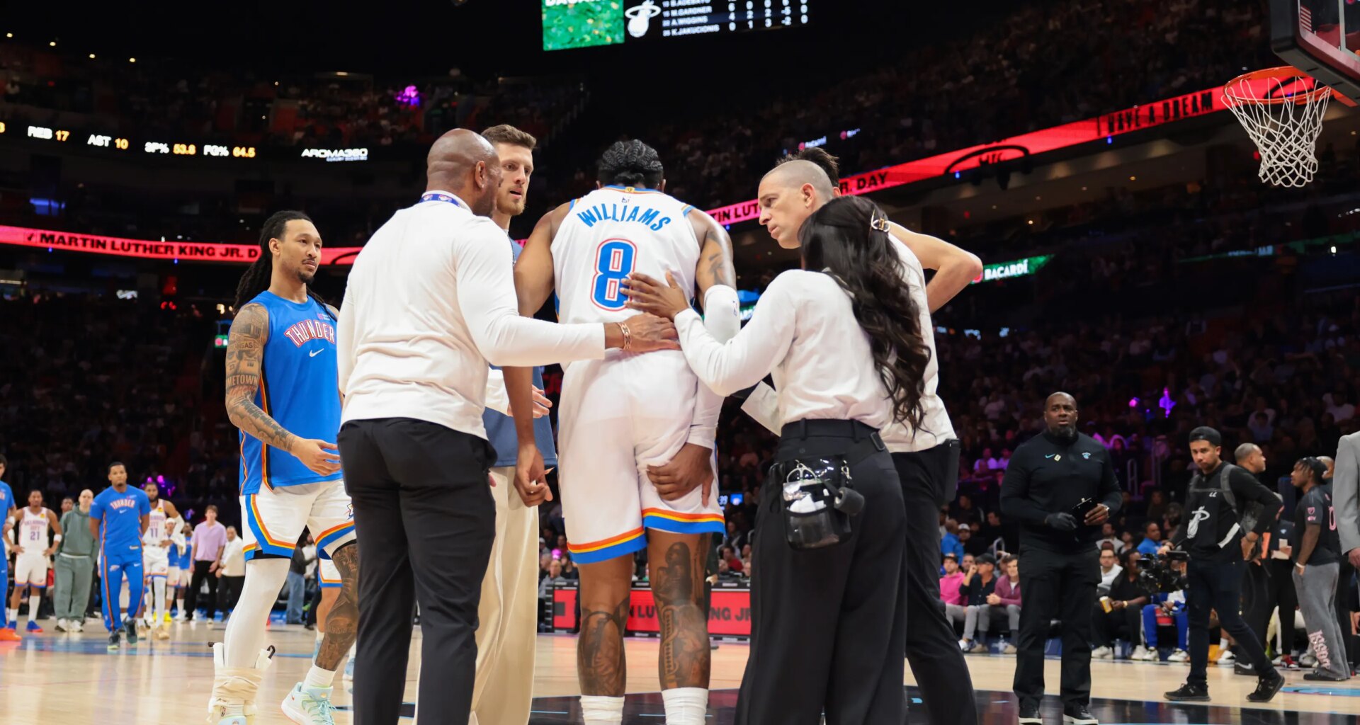 OKC Thunder announce Jalen Williams has hamstring strain