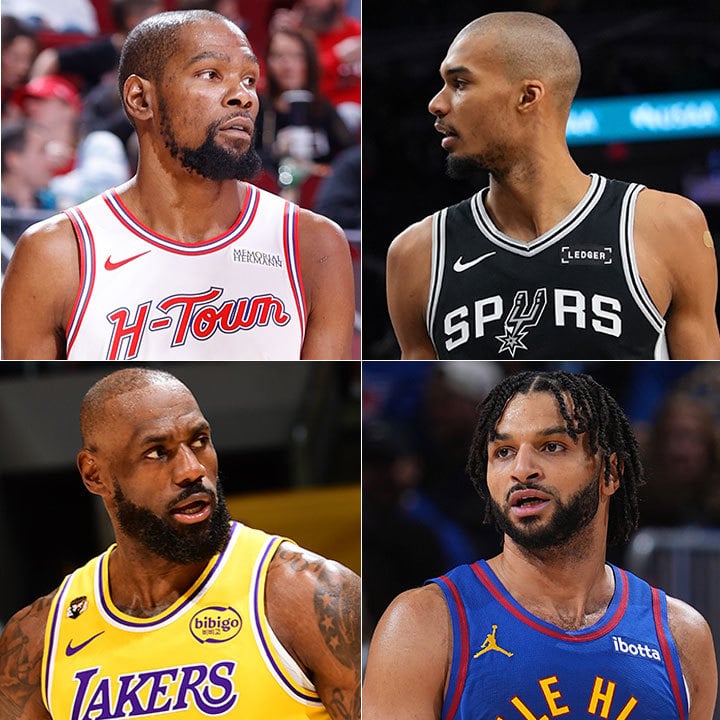 Kevin Durant, Victor Wembanyama, LeBron James, Jamal Murray