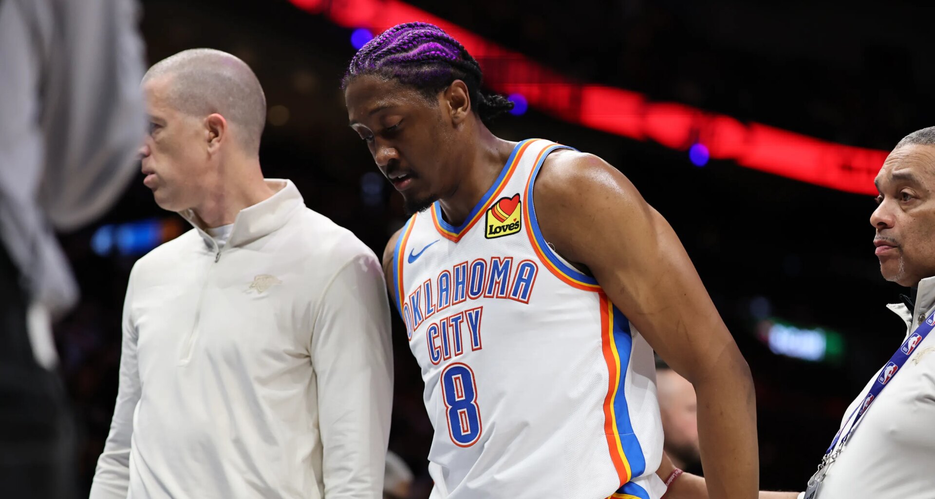 Mark Daigneault reacts to Jalen Williams' hamstring strain: 'It sucks'