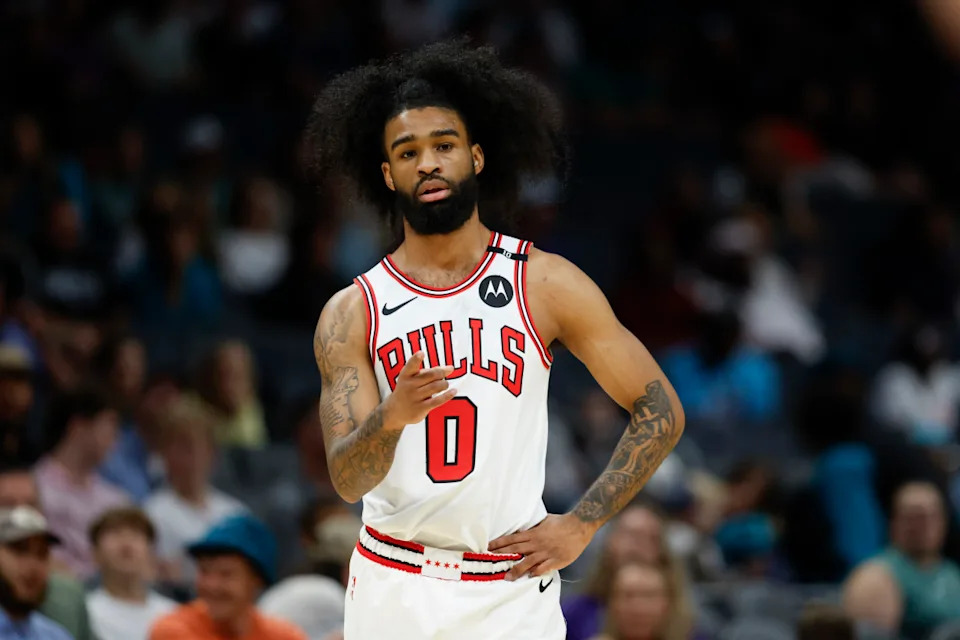 Chicago Bulls guard Coby White (0)Nell Redmond-Imagn Images