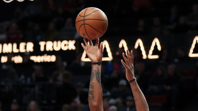 Miami Heat guard Norman Powell (24) shoots against the Portland...