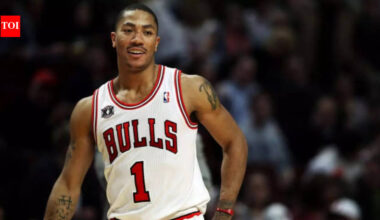 Former NBA legend Derrick Rose receives heartfelt banner tribute from Chicago Bulls ahead of jersey retirement | NBA News