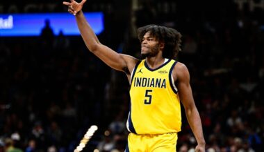 Andrew Nembhard, Jarace Walker help short-handed Pacers outlast Thunder 117-114 in Finals rematch