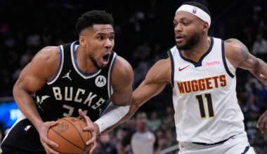 Bucks' Giannis Antetokounmpo expects to miss extended time after injuring his calf again