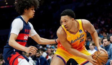 Hornets post 119-115 win over young Wizards, whose starting 5 had an average age of 20.64 years