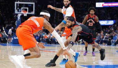 Best images from Thunder's 103-101 loss to Raptors