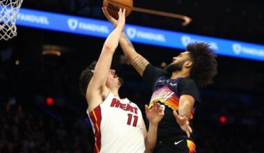 Heat beat travel logistics, Suns for road victory