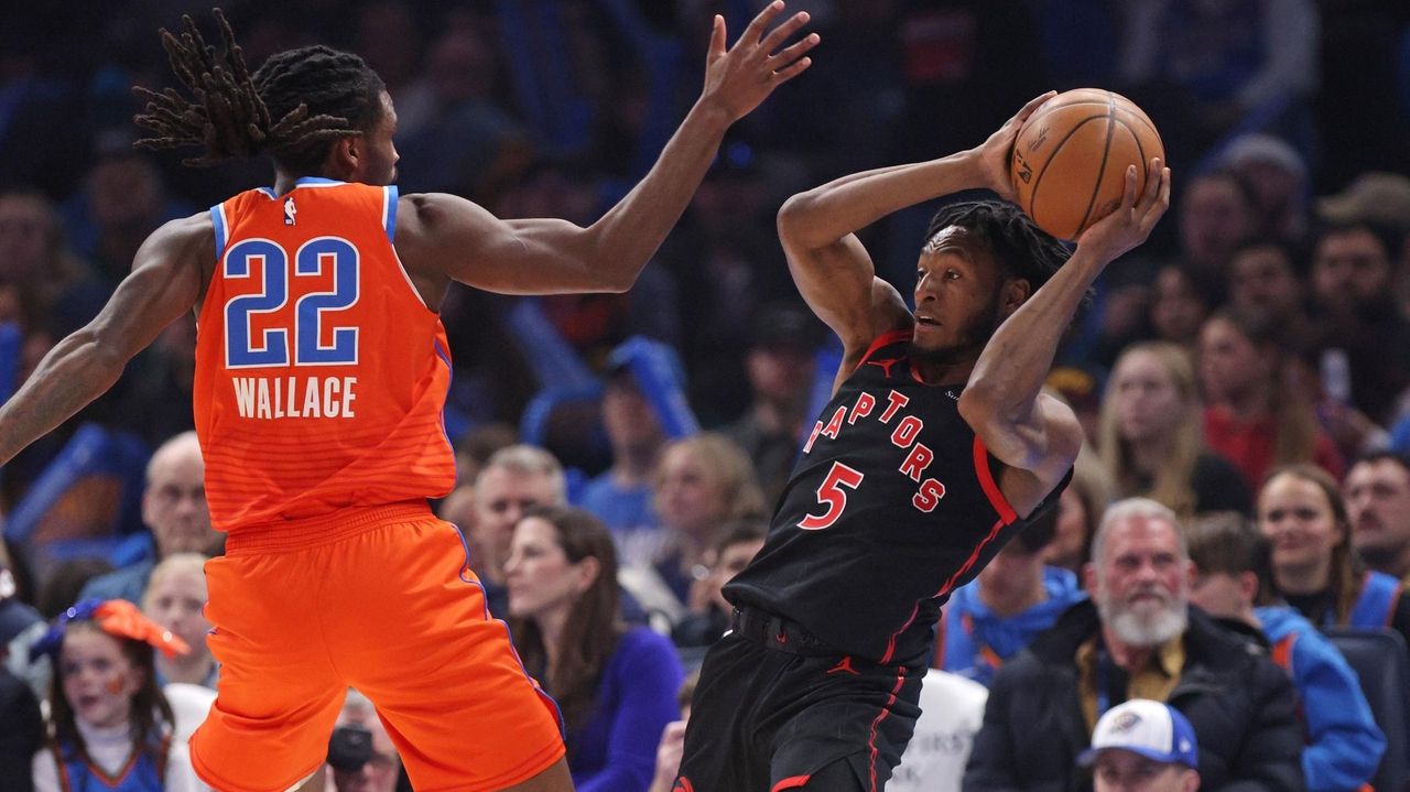 Quickley posts 23 points and 11 rebounds to lead Raptors past Thunder 103-101 in 4th straight win