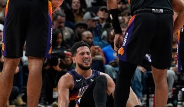 Devin Booker out at least one week as Phoenix Suns head home to play Miami Heat