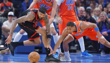 What happened at OKC Thunder's Monday, Jan. 26 practice
