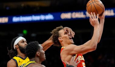CJ McCollum scores 23 points and Hawks ride 17-0 second-half run to charge past Pacers 132-116