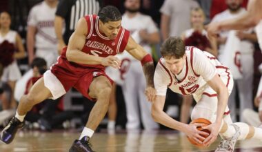 Darius Acuff Jr. posts 21 points and 9 assists to lead No. 15 Arkansas past Oklahoma 83-79