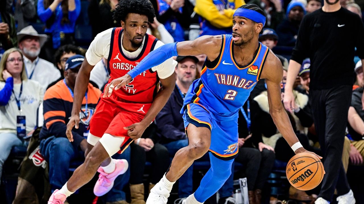 Gilgeous-Alexander scores 29 and NBA-best Thunder beat Pelicans 104-95 to stop 2-game skid