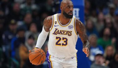 LeBron James tears up during tribute video of his 25 straight points for Cavs in 2007 playoffs