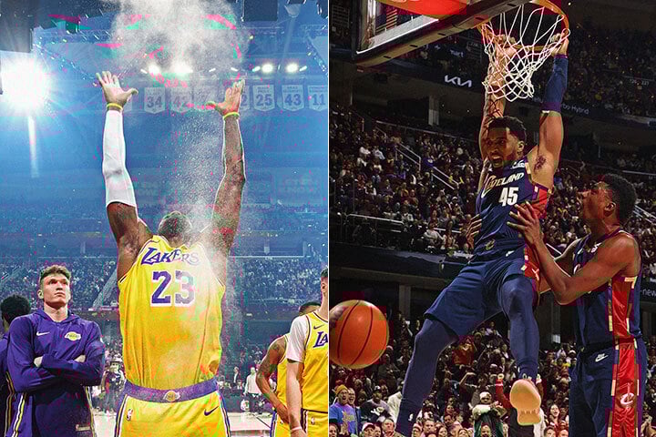 LeBron James, Donovan Mitchell