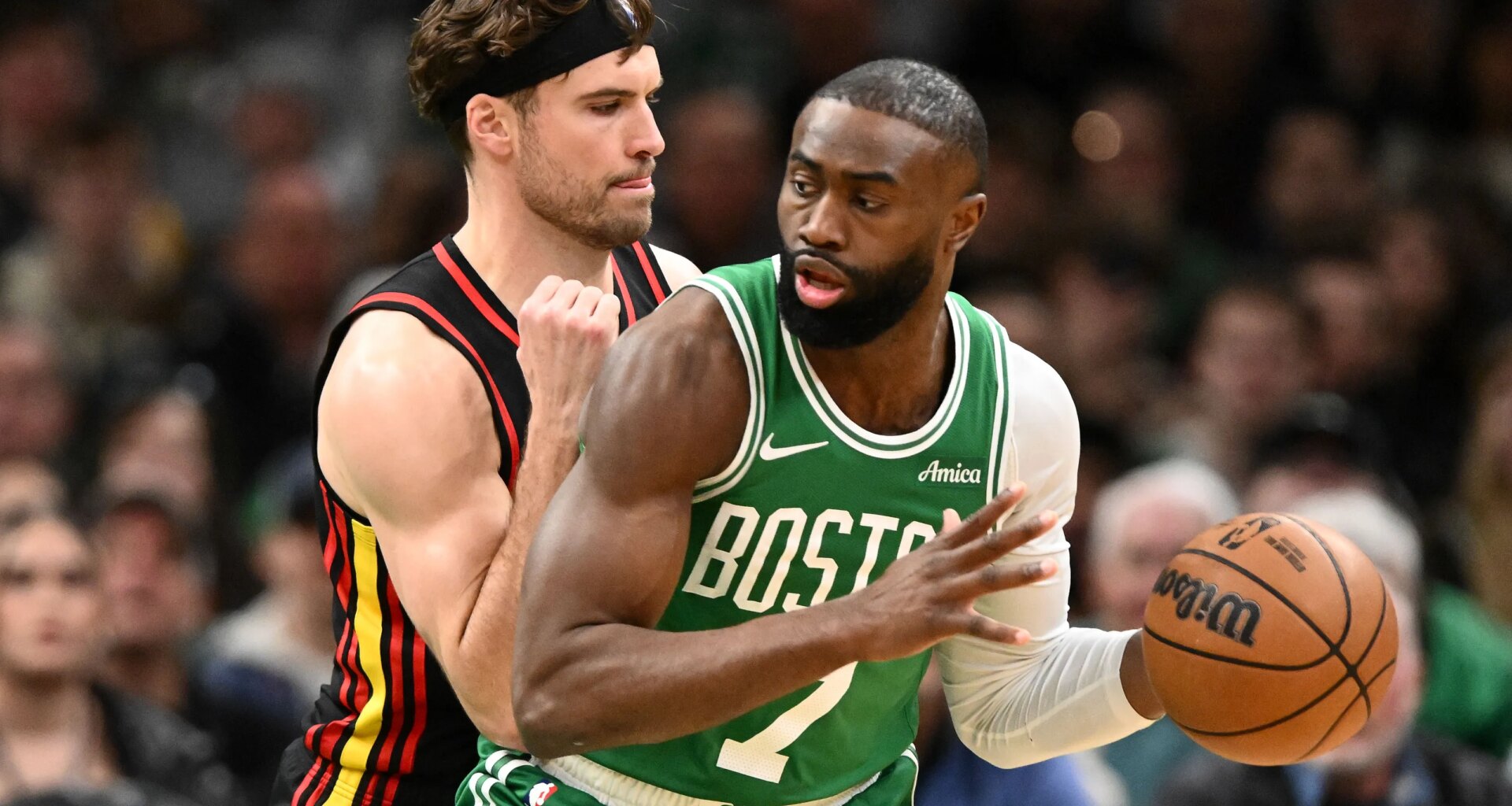 Celtics' Jaylen Brown addresses accidental elbow on Oneyka Okongwu