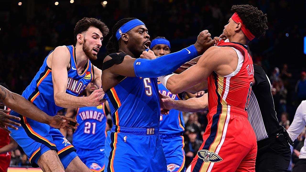 NBA games descend into chaos as late scuffles mar Thunder, Suns wins