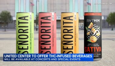THC drinks at United Center: RYTHM Inc., Senorita THC drink options to be at concerts, more, not Chicago Bulls or Blackhawks games