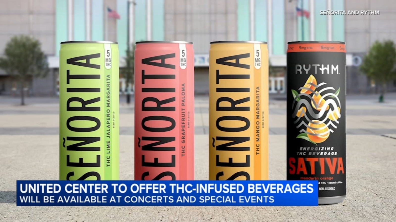 THC drinks at United Center: RYTHM Inc., Senorita THC drink options to be at concerts, more, not Chicago Bulls or Blackhawks games