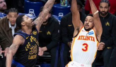 Los Angeles Lakers vs. Atlanta Hawks-Xinhua