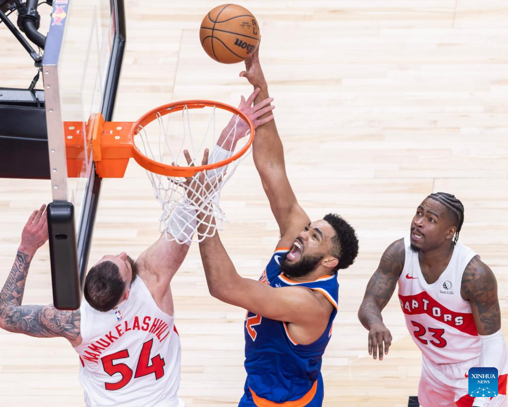 Toronto Raptors vs. New York Knicks-Xinhua
