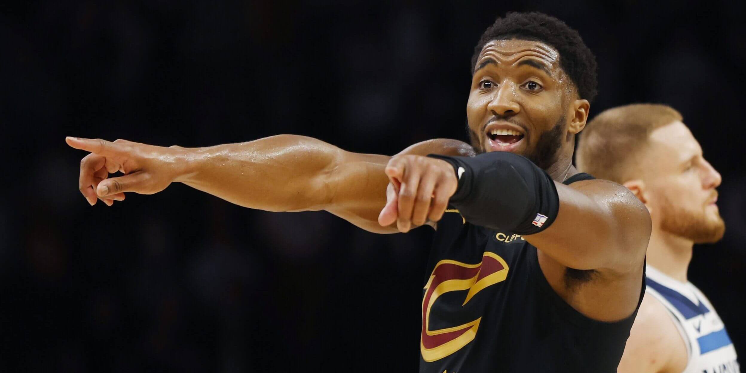 A photo of Cleveland Cavalier guard Donovan Mitchell